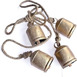 Nuevas Campanas de Metal Dorado con Diseño Personalizado, Pintadas a Mano, Estilo Antiguo, Precio al por Mayor, Día Nacional de la India - Product Image 3