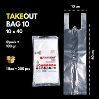 Sacs plastiques LDPE pour emporter, 10x40 cm, qualité alimentaire, transparents, réutilisables, extra petits, fabriqués en Indonésie