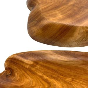 Plateau de service en bois de forme irrégulière, 8 niveaux, plateau de service décoratif pour la cuisine, les fêtes de Restaurant - Product Image 6