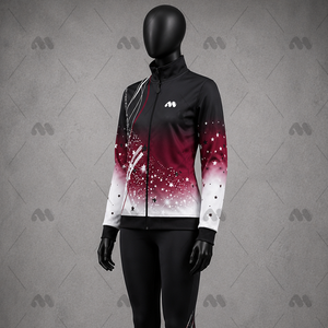 Women's Long Sleeve Sports Jacket <b>Winter</b> Fleece Yoga Jacket Full Zip Long-sleeved Warm Stand-up Collar <b>Tight</b> Sports Running Top - Product Image 2