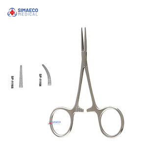 Pinces à moustiques manuelles SIMAECO SM-101 Premium pour bébés, 10 cm, en acier inoxydable, pointe fine, pince hémostatique de précision, usage chirurgical, CE ISO - Product Image 1
