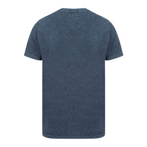 Camisetas de punto sólido estilo vintage con lavado ácido OEM para hombre, 100% algodón, oversize, casual, con hombros caídos y cuello redondo. - Product Image 3