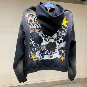 Ropa Urbana Personalizada de Alta Calidad, Fabricada con Tela 100% Algodón French Terry, Estampada, Lavada al Ácido, de Gran Tamaño - Product Image 2