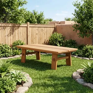 Minimalist Wood Rectangular <b>Coffee</b> <b>Table</b> Outdoor Furniture <b>Garden</b> Sofa Style Solid Teak Weather Resistant Modern Design - Product Image 5