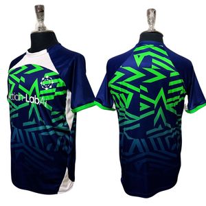Camiseta de Fútbol Deportiva Transpirable con Estampado por Sublimación, Jersey Retro Personalizado con Nombre del Equipo, Antibacteriana, de Secado Rápido, 100% Frontal - Product Image 2