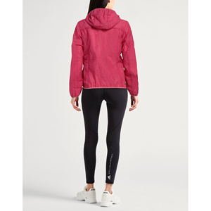 Custom Reversible Lightweight 100% Polyester Soft Shell <b>Hooded</b> Women's Windbreaker Printed Waterproof Running Camping Jacket - Product Image 4