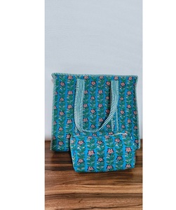Premium Cotton Classic Shoulder Tote Bag with Bohemian Embroidery Personalized Reusable Carry Bags for Shopping Work Travel - Product Image 6