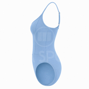 Maillot de bain une pièce haut de gamme pour femme, coupe haute, uni, tissé, design personnalisé, séchage rapide, respirant, éco-responsable, faible MOQ, vente en gros - Product Image 3