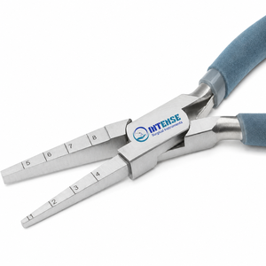 Alicates profesionales de mandril para anillos escalonados de acero inoxidable, herramienta para conformar alambre y hacer joyas con mordazas de medición - Product Image 1
