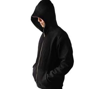 Sweat-shirts à capuche pour hommes, 100% coton, écologiques, entièrement zippés, avec logo frontal personnalisé en strass, en polaire, pour l'hiver, vente en gros ODM - Product Image 4