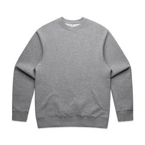 Men Heavy Crewneck Sweatshirt Gray New Oversized Drop Shoulder Cotton Warm Fleece <b>Pullover</b> <b>Jumper</b> Sweater Male - Product Image 1