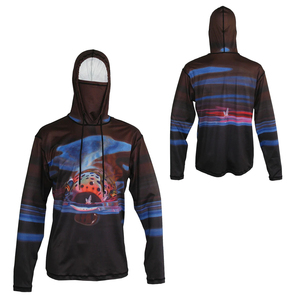 Haut de pêche à capuche pour homme, manches longues, UPF 50+, imperméable, respirant, grande taille, léger, séchage rapide - Product Image 6