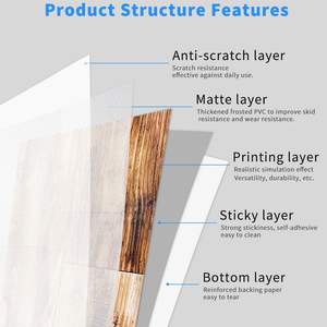 10 pièces auto-adhésif Grain de bois carreaux de sol facile bricolage pâte à peler conception résistant à l'usure étanche rénovation maison chambre modèle - Product Image 6
