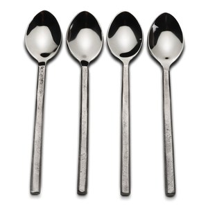 Heavy Gauge Metal <b>Spoon</b> Set Premium Quality Tableware for Daily Use - Product Image 3