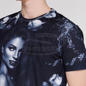 Camiseta deportiva de poliéster 100% con estampado personalizado para hombre, precio al por mayor, camisetas de sublimación en blanco - Product Image 4