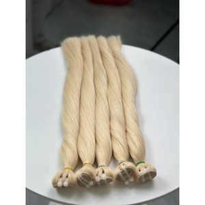 Extensions de cheveux vierges vietnamiens blond platine, lisses et raides, double épaisseur, vente en gros - Product Image 2
