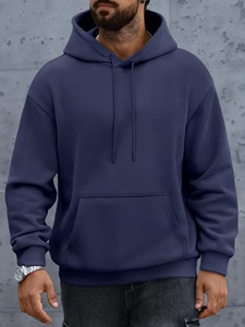 เสื้อฮู้ดดี้สั่งทำพิเศษ 500 GSM 600 GSM ทรงหลวมสำหรับผู้ชาย ผ้าฝ้าย 100% คุณภาพสูง หนัก น้ำหนักมาก - Product Image 1