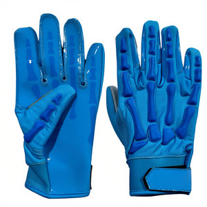 Gants de football américain respirants de qualité supérieure avec logo personnalisé et couleur personnalisée, paume adhérente haute performance, unisexe, entraînement performant - Product Image 6