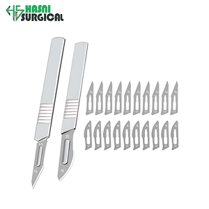 Surgical <b>Instruments</b> Manufacturer Sterile Surgical Scalpel Blades with Handle - Product Image 1