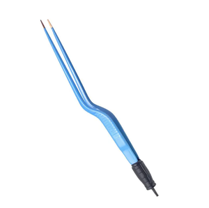 Pince bipolaire manuelle en acier inoxydable avec pointe d'irrigation et revêtement baïonnette, pour usage ORL, neurochirurgical et cardiaque, avec câble bipolaire - Product Image 3