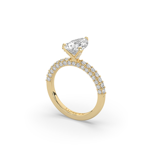 2 Ct Lab Diamond <b>Ring</b> Pear Brilliant Cut 925 Sterling Silver Unique Style <b>Thin</b> Band Lightweight Promise <b>Ring</b> Sustainable Stone - Product Image 5