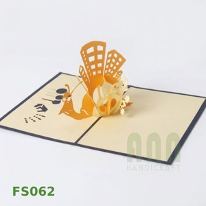 Tarjetas de Felicitación 3D Pop-up con Diseño de Caracoles y Animales, Impresión Personalizada, Troquelado a Mano, Tarjeta de Agradecimiento, Recuerdo ANN - Product Image 1