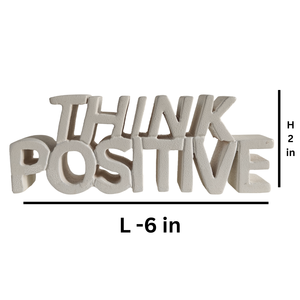 Artículo Decorativo de Mesa con Diseño Motivacional y Estético, para el Hogar, Estudio u Oficina, Decoración de Habitaciones, Pintado en Blanco - Product Image 6