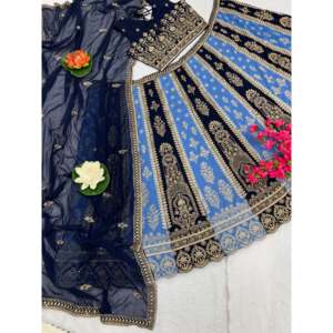 Lehenga Choli de soirée pour femmes, avec broderie élégante - Product Image 2