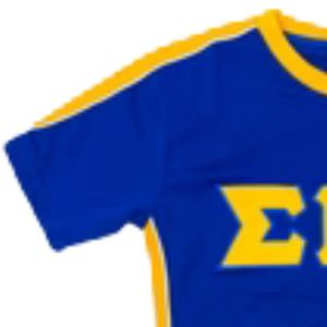 T-shirt Premium Sigma Gamma Rho Bleu Royal avec Lettres Grecques Imprimées Or en Coton Doux – Élégant et Décontracté pour Tous les Jours - Product Image 4