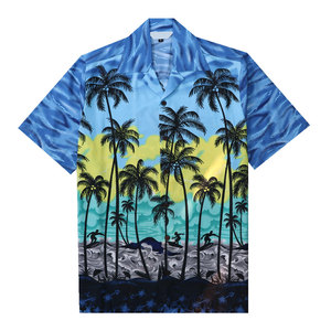 Casual Wear Light <b>Weight</b> Men Hawaii Shirts For Sale Customized Logo Breathable Men Hawaii Shirts - Product Image 1