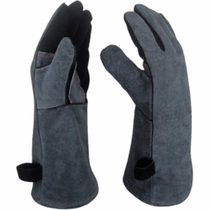 ถุงมือหนังวัวแท้คุณภาพสูงเสริมความแข็งแรง ทนความร้อนสูง สำหรับช่างเชื่อม - Product Image 1