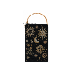 Cartera con Cuentas Eid Mubarak, Funda para Teléfono con Diseño de Luna, Estrellas y Linterna, Bolso Bandolera para Teléfono Móvil Hecho a Mano Personalizado - Product Image 3