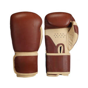 Nouveauté : Gants de boxe professionnels en cuir de haute qualité, design de logo personnalisé, couleur personnalisée, fermeture respirante à boucle et crochet, pour l'extérieur - Product Image 3