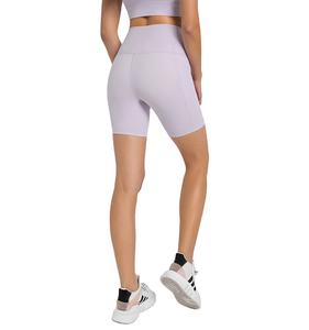 Pantalones cortos de motorista personalizados para mujer, Shorts de cintura alta para gimnasio, entrenamiento, Yoga, correr, sin costuras, de la mejor calidad - Product Image 1