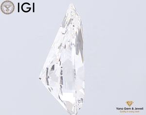 Diamante de Laboratorio CVD de 3.00 Quilates con Corte Pera, Brillo Eterno, con Certificado IGI, Color E, Claridad VVS1, Ideal para Anillo de Compromiso - Product Image 4