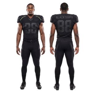 Conjunto de Uniforme de Fútbol Americano Sublimado, Malla Transpirable, Manga Corta, Cuello en V, Tallas Grandes para Adultos - Product Image 1