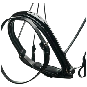 Nueva y Exclusiva Diadema de Cuero Hecha a Mano con Cristales y Pedrería, Estilo Inglés, para Caballo, Personalizable en Color y Tamaño - Cob-Full - Product Image 3