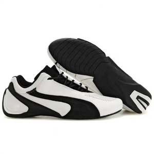 Motorbike Jogger Shoes Printed Design Reinforced Toe <b>Heel</b> Ankle Protection Breathable Leather Customizable Outdoor Safety Shoes - Product Image 6