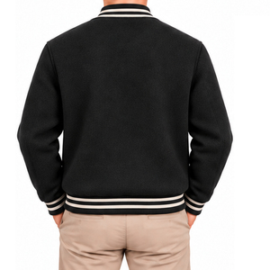 Chaqueta Universitaria de Lana Personalizada para Hombre, OEM ODM, Bordada, Proveedor de Fábrica al por Mayor, Marca Privada, Ropa de Invierno para Hombre, Lana - Product Image 6