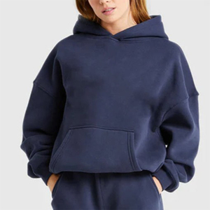 Nouvel Arrivage – Sweat à Capuche Polaire Oversize pour Femme, Design Personnalisé avec Logo, Prix Bas, Épaules Tombantes, Poche Pocheuse – Vente en Gros - Product Image 1
