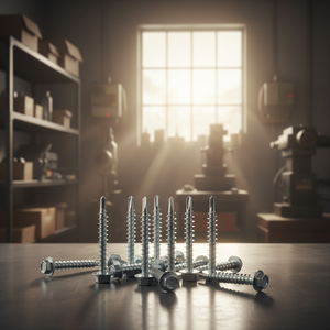 สกรูเจาะยึดหัวหกเหลี่ยม PDC รุ่น 14  แบบขันด้วยประแจหกเหลี่ยม  เคลือบสังกะสี  เหล็กกล้าคาร์บอน  ผลิตในเวียดนาม  ระดับ 4.8 6.8 - Product Image 1