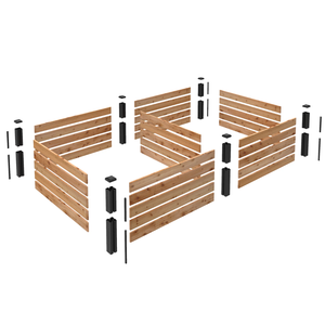 กล่องไม้ธรรมชาติใช้ในสวนยกเตียงดอกไม้สำหรับใช้ในสวน - Product Image 5