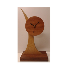 Luxury Artistic Acrylic Wood & Metal <b>Digital</b> <b>Clock</b> with Swirl Design Silent Mechanical Movement Modern Style for Living Room - Product Image 4