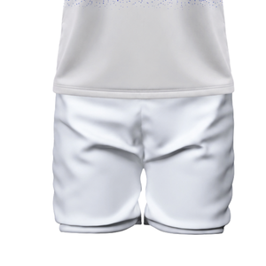 Royal Blue White Sublimated Volleyball Uniform Sleeveless Jersey Shorts Set Team Sports Wear <b>Athletic</b> Match Apparel Custom - Product Image 6