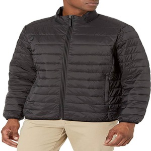 Men's Customized Color Coated Lightweight Puffer <b>Jacket</b> Zipper Closure Stand Collar Windproof Casual <b>Winter</b> Regular Fit - Product Image 4