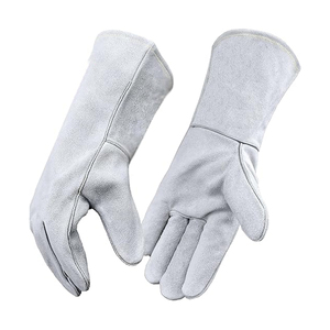 Top Quality Cowhide Leather Popular Design New Arrived Customized Logo Welding Work <b>Gloves</b> Breathable Professional Welder <b>Gloves</b> - Product Image 1