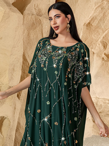 Vestido Abaya para mujeres musulmanas, Abaya de Dubái bordada, vestido Abaya modesto, Abaya para mujeres, vestido musulmán, diseño personalizado de lujo. - Product Image 3