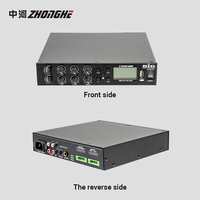 Amplificateur professionnel 2 zones classe D avec Bluetooth, radio FM, USB et écran LCD pour système home cinéma, sonorisation et audio commercial