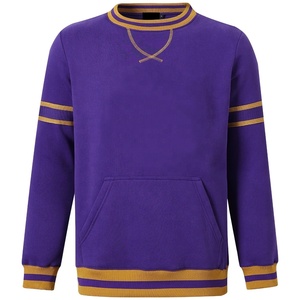 Jersey universitario de alta calidad OEM, sudadera con capucha personalizada de algodón con cuello redondo, Sudadera con cuello redondo para unisex con bordado personalizado - Product Image 4