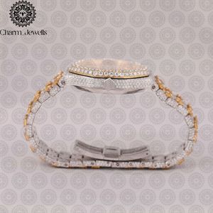 Reloj de Lujo para Mujer Charm_Jewells, 38 mm, Redondo, Analógico, de Cuarzo, con Correa de Acero Inoxidable, Esfera de Cristal de Zafiro y Bisel de Diamantes - Product Image 2